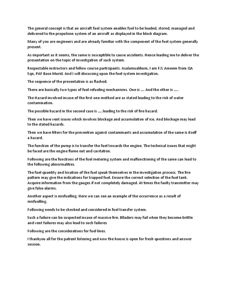 Write Up For The Sytem Investigation Talk | PDF