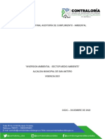 Informe Final 2021 Auditoria Ambtal San Antero