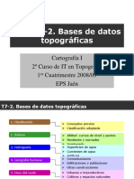 Tema 7-2. BDTopograficas