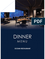 Ocean Dinner Menu