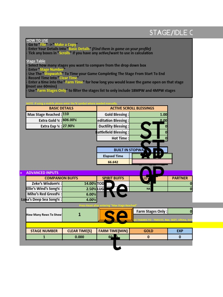 Copia de Stage Idle Calculator Slayer Legend PDF