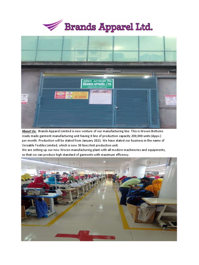 Brands Apparel Profile Pdf