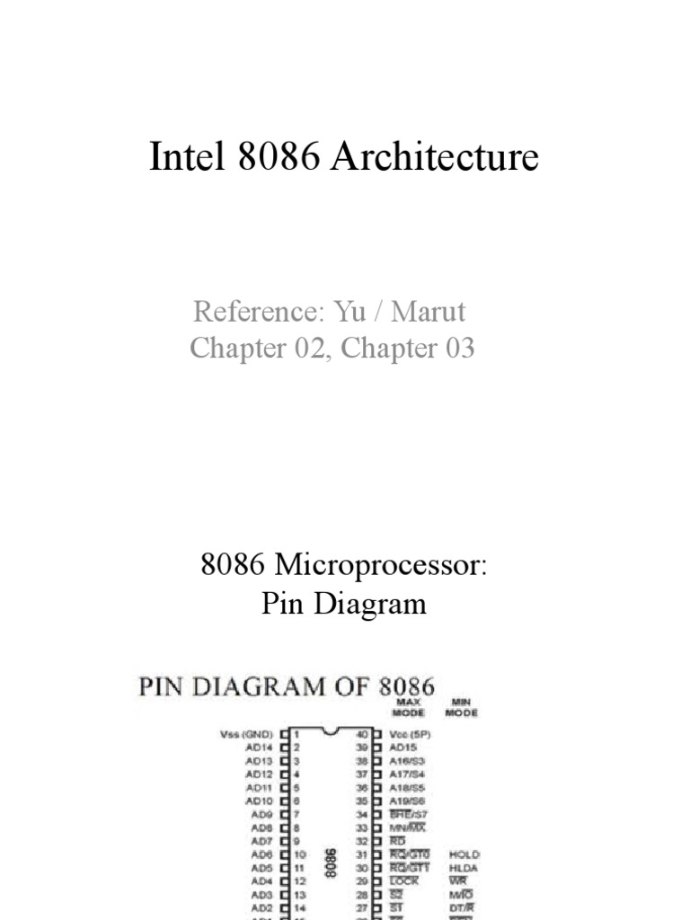 Intel 8086 PDF Digital Electronics Computer Memory