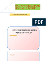 Pertemuan Xiv Persamaan Defrensial Numerik