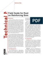 Field Guide For Rust On Reinforcing Bars