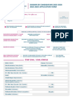 1 Dossier de Candidature 2022