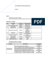 Acta de Entrega de Cargo Auxiliar Hseq