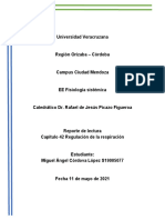 Reporte de Lectura Capítulo 42 Regulación de La Respiración