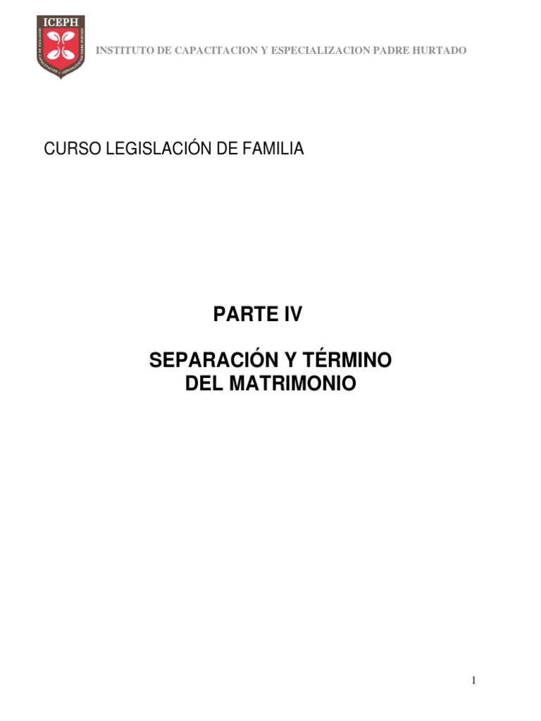 4 0 manual seoaraci n y t rmino del matrimonio pdf divorcio