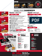 Jimmy John's Menu - With No Prices