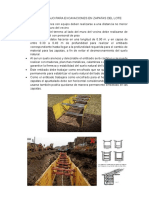 Plan de Trabajo para Excavaciones en Zapatas Del Lote