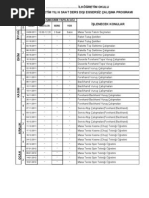 Masa Tenisi 2011-2012 Egzersiz Planı