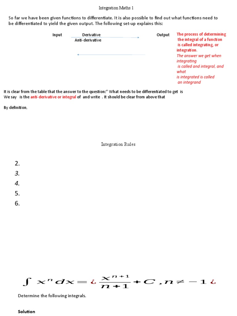Integration maths 1 pdf integral exponential function
