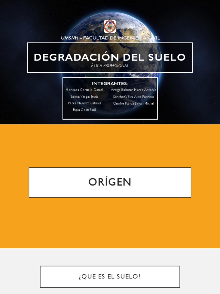 Causas y Consecuencias de la Degradación del Suelo | PDF | Suelo ...