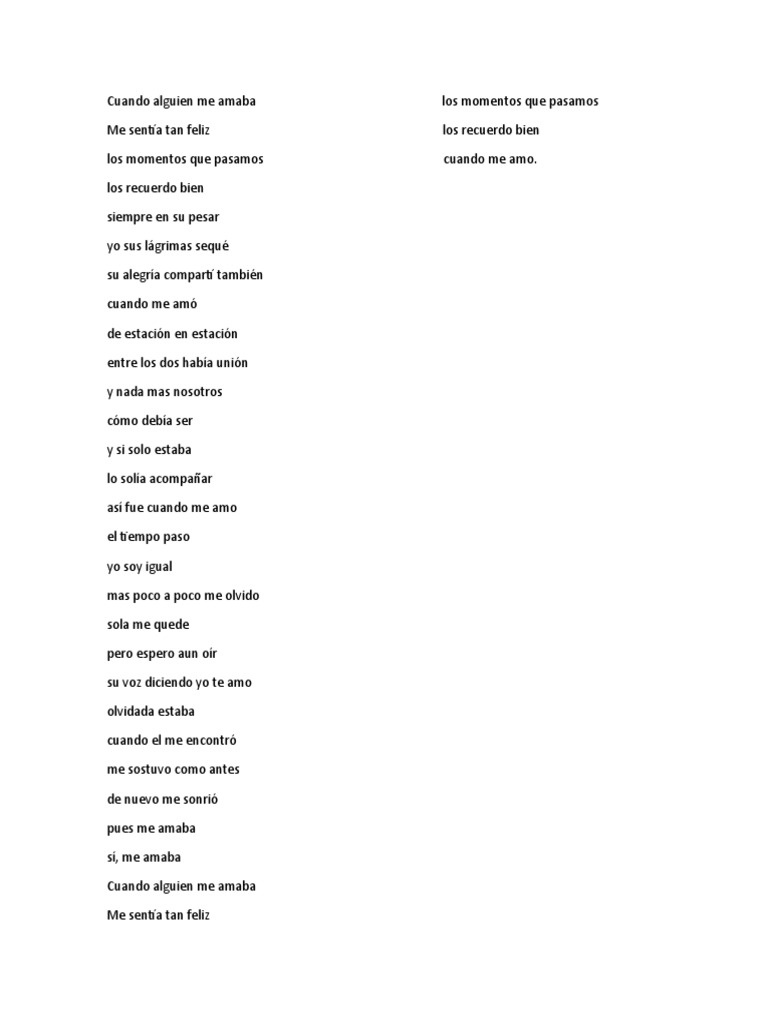 Cuando Alguien Me Amaba PDF
