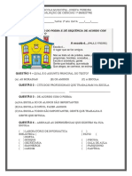 2ano Avaliação de geografia