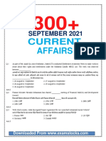 September 2021 Current Affairs PDF