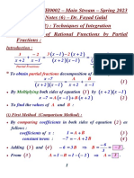 Integration - MTH0002 - Lecture Notes (6) - Spring 2023 - Dr. Fayad Galal 