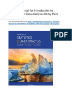 Solution Manual For Introduction To Statistics and Data Analysis 6th by Peck