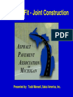 The Right Fit - Joint Construction Asphalt Pavement Association of Michigan Todd Mansell