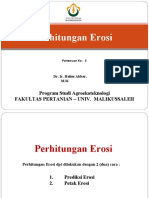 Pertemuan Ke - 6 Metode Perhitungan Erosi