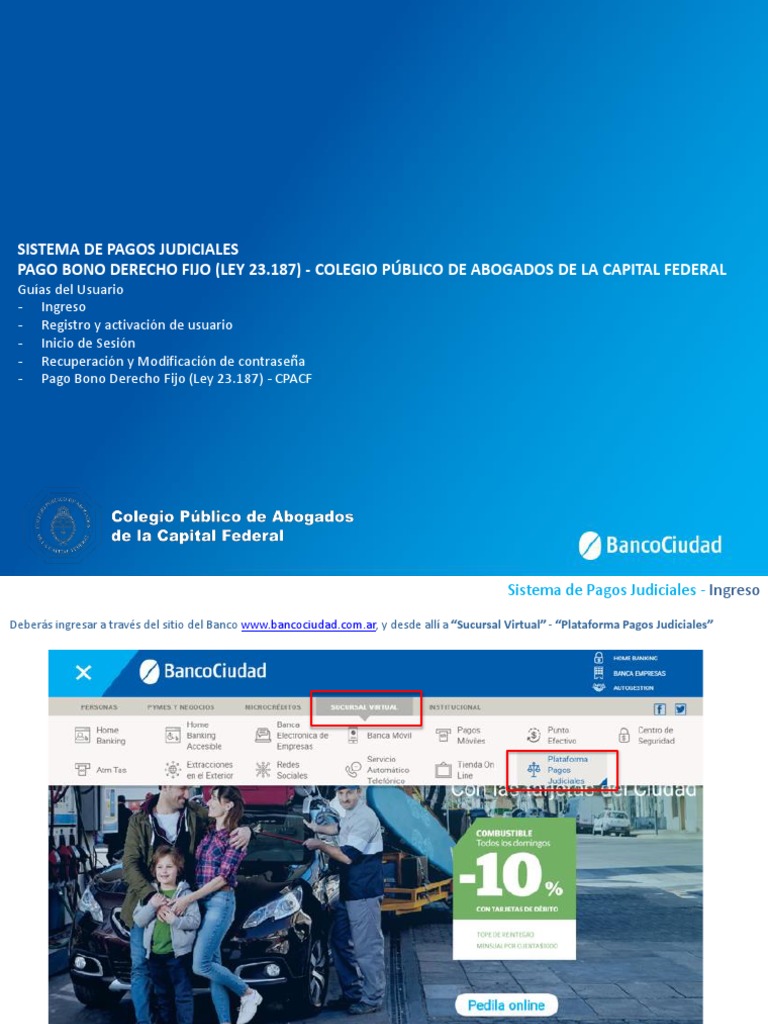 2020 05 26 sistema de pagos judiciales bono derecho fijo ley 23 187