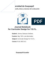 Curricular Design Journal Notebook-Jimmy Cabezas