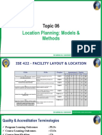 Topic 06 - Location Planning - Models & Methods