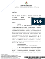 Jurisprudencia 2023 - PROCEDIMIENTO TRIBUTARIO Fallo Rins, Patricio Ricardo C. Estado Nacional-AFIP S Acción Mere Declarativa of