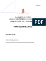 Appendix 1 Attendance Template For Practicum