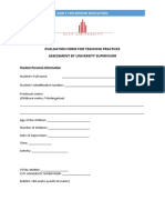 APPENDIX 2 Evaluation ECE Praticum