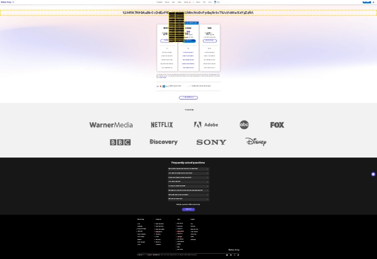 Pricing Motion Array PDF Software Computing