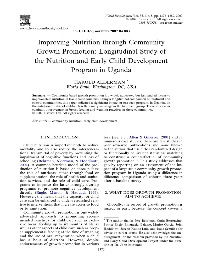 Early Childhood Education In Uganda Pdf
