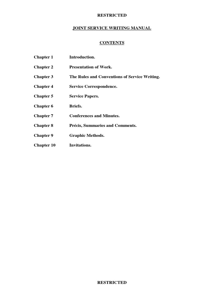 Joint Service Writing Manual 2025 | PDF | Classified Information ...
