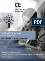 Actividad Sesión de Ejercicio