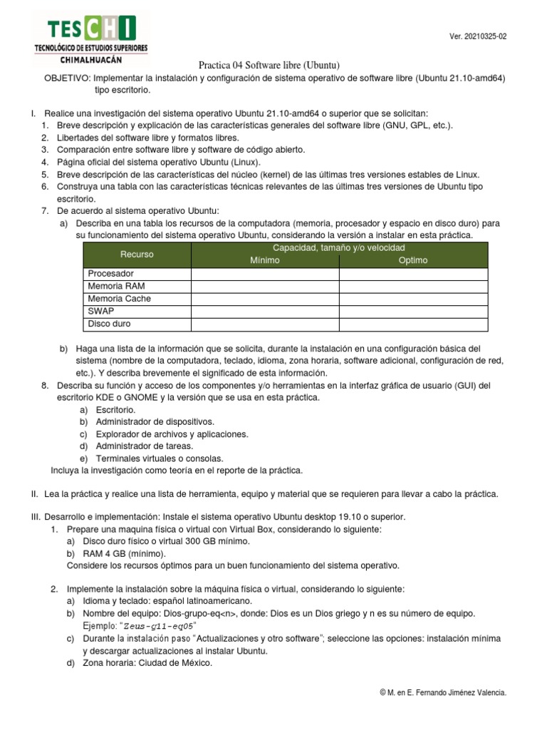 Instalación y Configuración de Ubuntu 21.10 | PDF | Sistema operativo ...