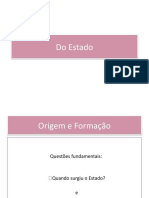 A Origem e Formacao Do Estado Dalmo Dallari Slides