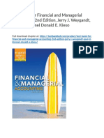 Test Bank For Financial and Managerial Accounting 2nd Edition Jerry J Weygandt Paul D Kimmel Donald e Kieso