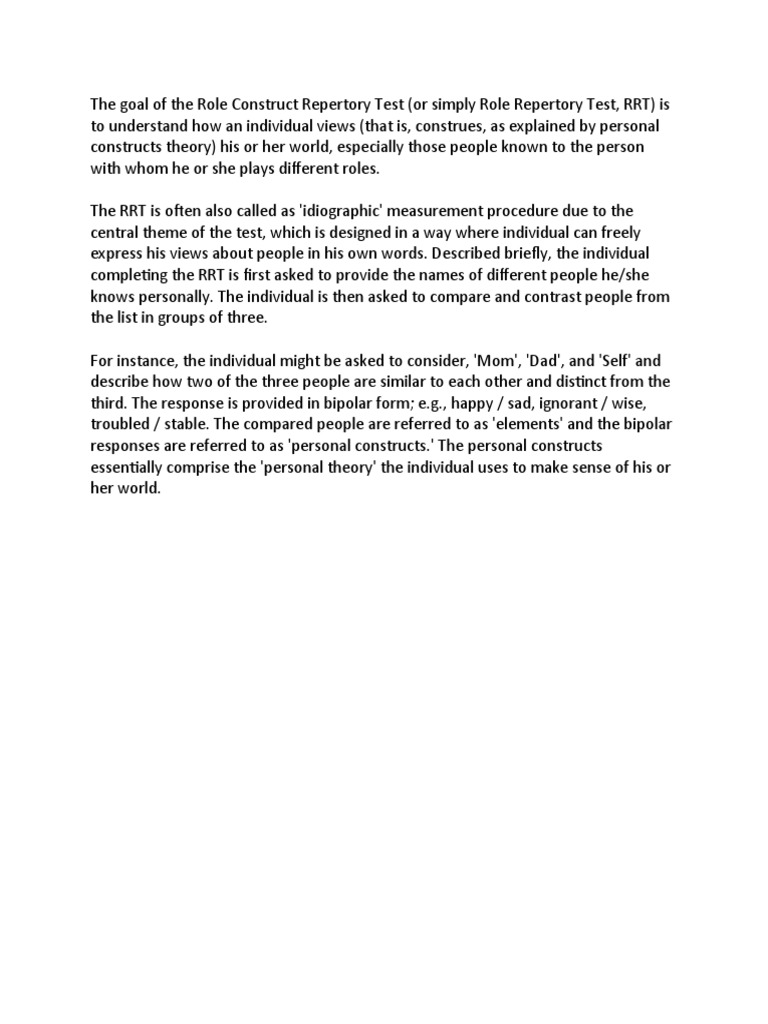 Understanding Personal Constructs | PDF | Philosophy | Self-Improvement