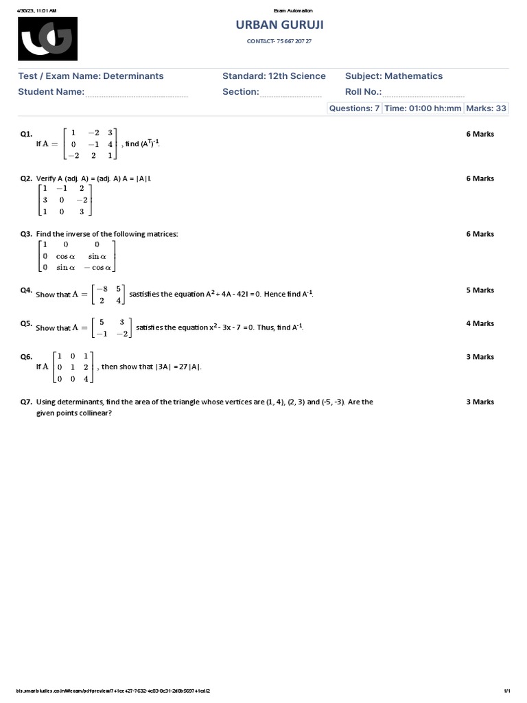 Exam Automation | PDF | Mathematics | Mathematical Objects