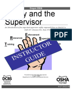 Safety Supervisor Responsibility