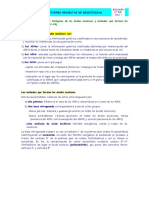 4.-Principales Funciones Biológicas de Los Ácidos Nucleicos y Unidades Que Forman Los Ácidos Nucleicos. (SEP-99)