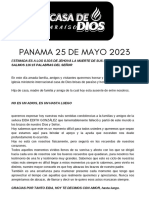 Panama 25 de Mayo 2023: Estimada Es A Los Ojos de Jehová La Muerte de Sus Santos