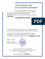 Green White Group - Trade Name Registration