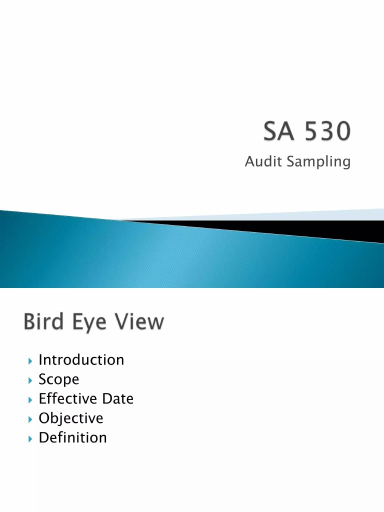 Sa 530 audit sampling pdf