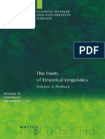 (Studies in Generative Grammar 102) Susanne Winkler, Sam Featherston, Susanne Winkler, Sam Featherston (Eds.) - The Fruits of Empirical Linguistics 2_ Product-Mouton de Gruyter (2009)