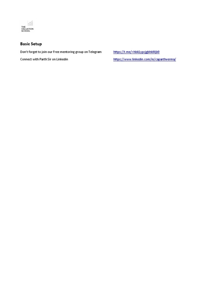 Excel Setup and Imp Functions | PDF | Revenue | Net Income
