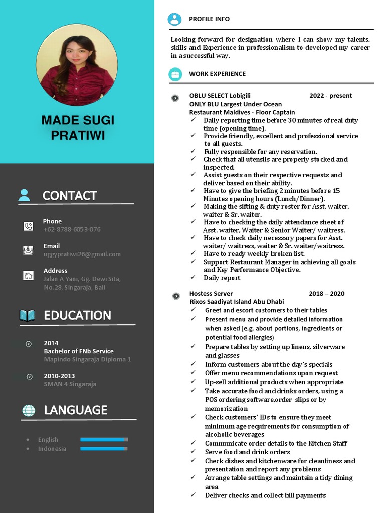 Made Sugi Pratiwi | PDF | Waiting Staff | Point Of Sale