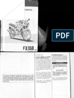 '97 Suzuki FX150 Motorcycle Owner's Manual