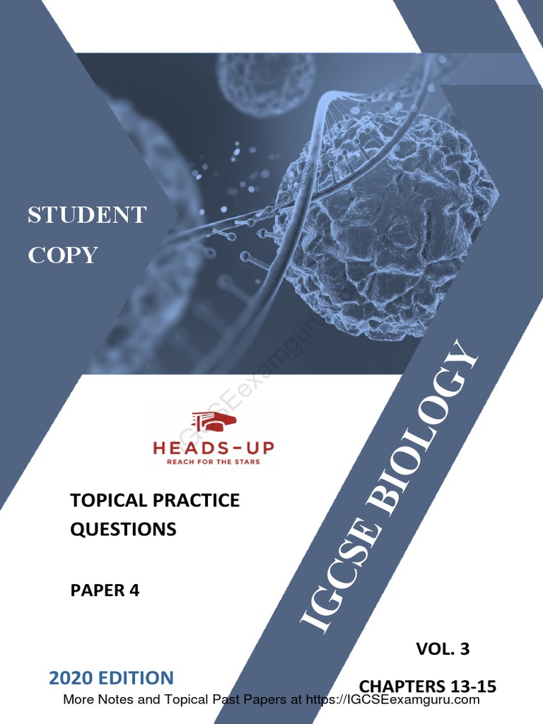 IGCSE Biology Topical Practice 2020 | PDF